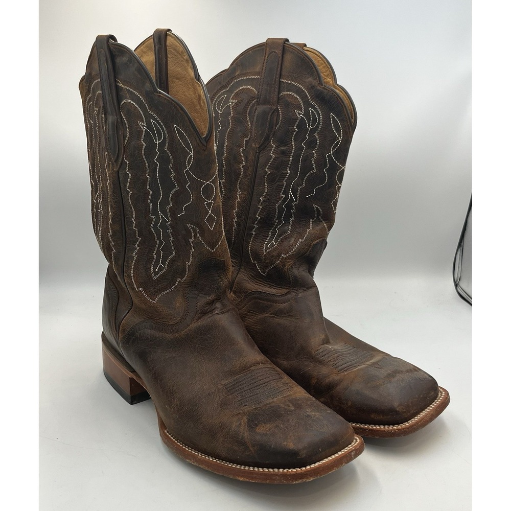JB Dillon Boots Men's 12 EE Brown Goat Leather Western Cowboy JBM3208